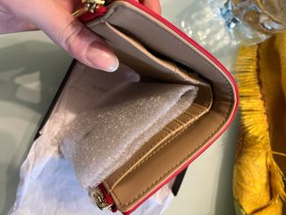 Portafoglio Love Moschino rosso trapuntato