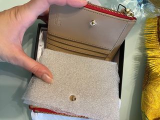 Portafoglio Love Moschino rosso trapuntato