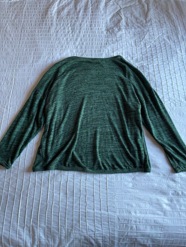 Chaqueta fina verde de Pull & Bear