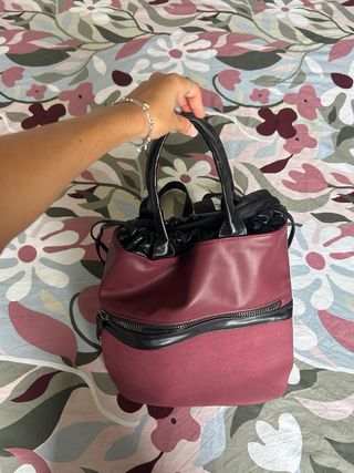 Borsa Zaino Prugna e Nero