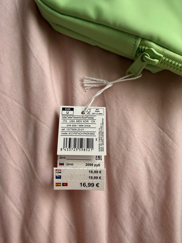 Bolso pistacho Women'secret para móvil