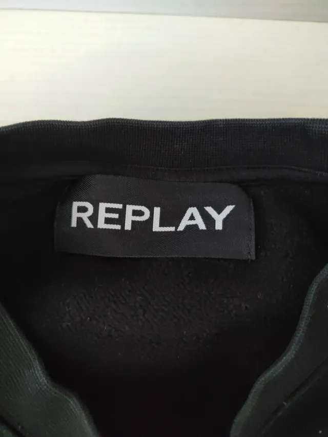 Sudadera Replay Negra Hombre