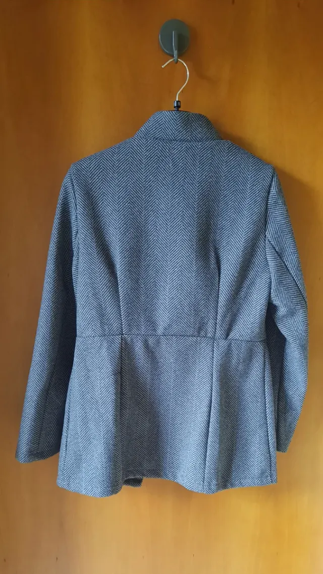 Blazer grigio disegno spina di pesce
