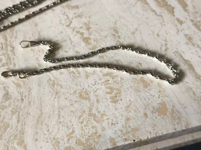 2 Cadenas para gafas plateada