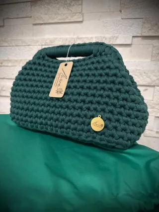 Borsetta uncinetto fatta a mano #verde