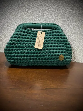 Borsetta uncinetto fatta a mano #verde