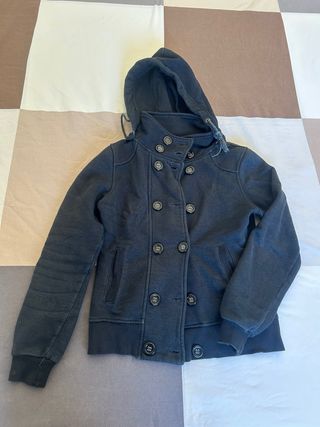 Giacca / cappotto blu con cappuccio