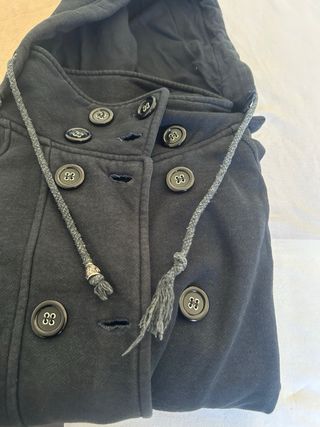 Giacca / cappotto blu con cappuccio