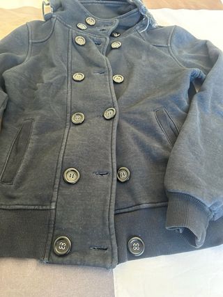 Giacca / cappotto blu con cappuccio