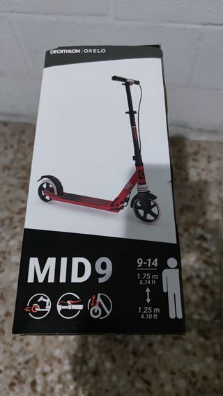 Patinete Oxelo Mid 9 Gris