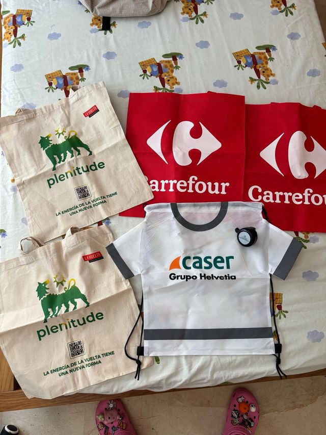 Pack bolsas Carrefour, Caser y Plenitude + timbre