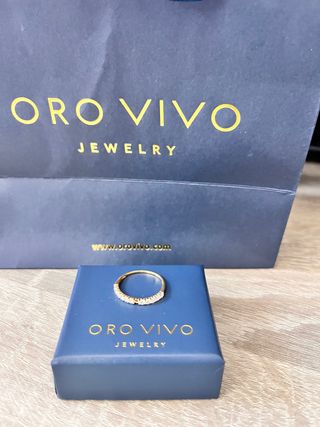 Anillo Oro Fino Circonitas