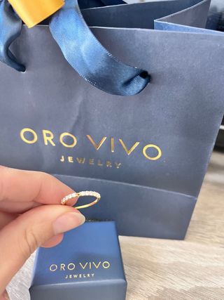 Anillo Oro Fino Circonitas