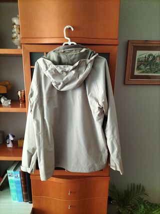 Chaqueta impermeable Quechua Talla XL Beige