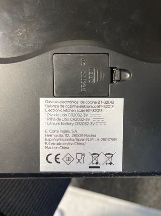 Báscula digital cocina
