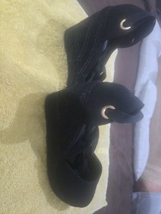 Zapatos de cuña Styleloop negros talla 37