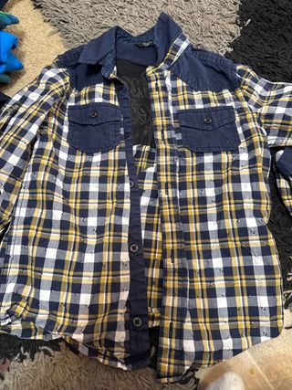 Camisa cuadros Guess niño