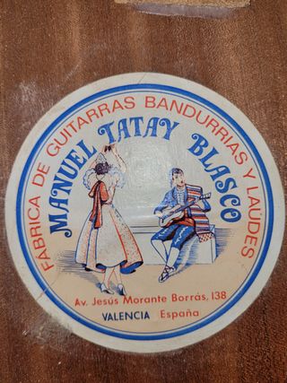 Guitarra Clásica Valenciana Manuel Tatay Blasco