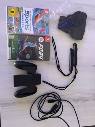 Nintendo Switch Sports y FC24 + Accesorios