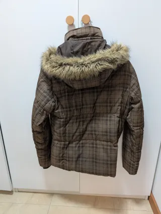 Abrigo Columbia Mujer Marrón Plumas