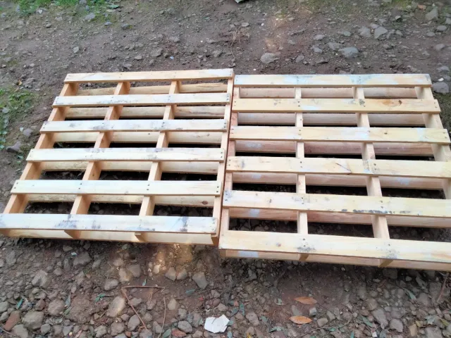 Palets de madera para obra