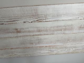 Cabezal cama madera pino decapado blanco