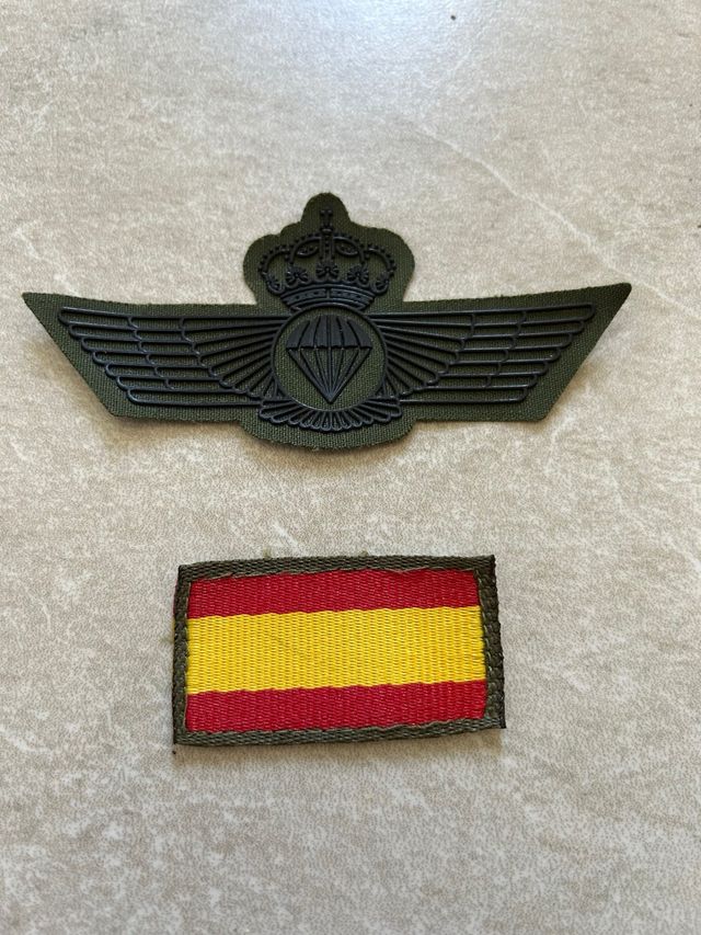 Parche Paracaidista Rokiski y Bandera España