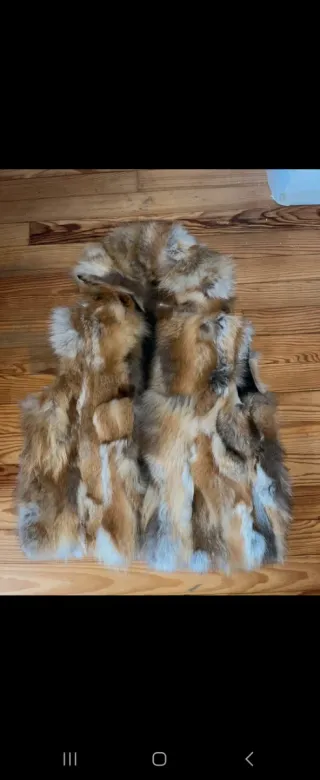 Chaleco de zorro multicolor