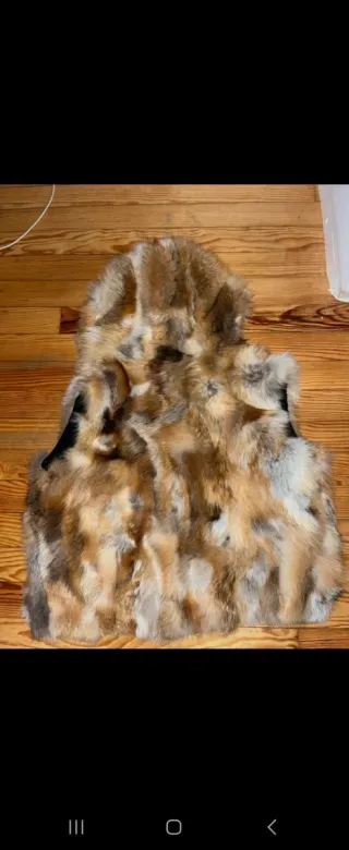 Chaleco de zorro multicolor