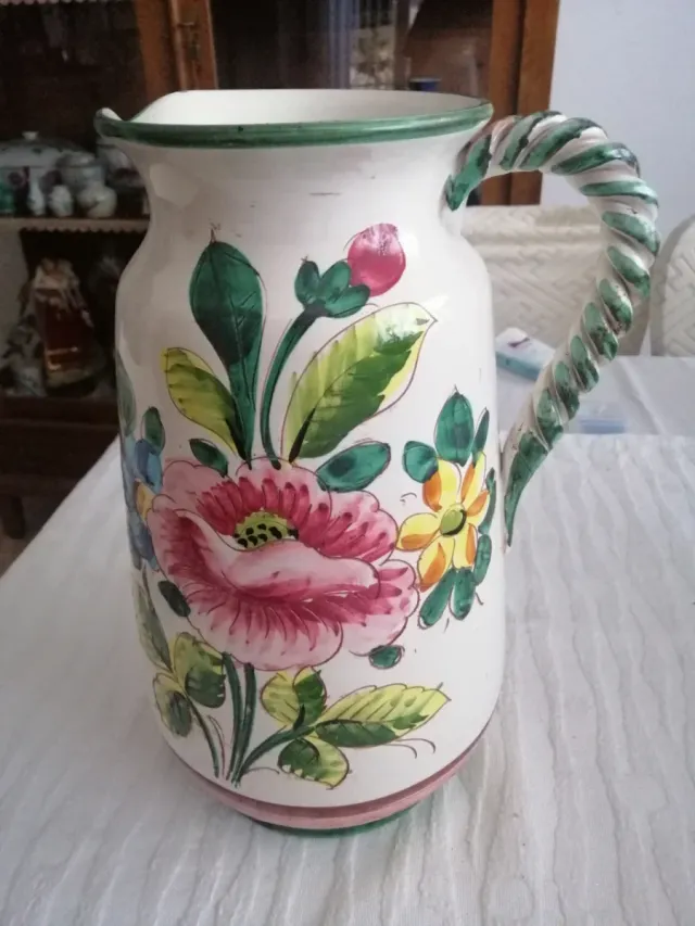 Brocca, 3,2 kg, ceramica Deruta Umbria anni '60