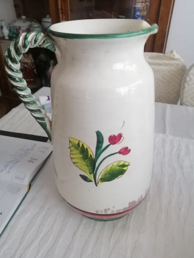 Brocca, 3,2 kg, ceramica Deruta Umbria anni '60