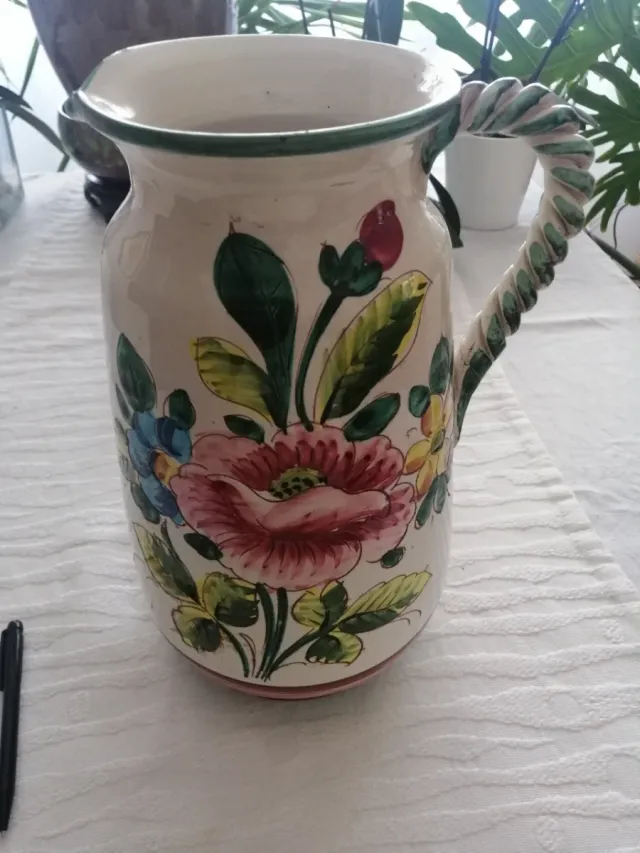 Brocca, 3,2 kg, ceramica Deruta Umbria anni '60