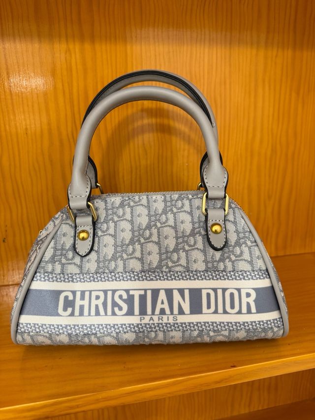 Bolso Dior Gris y Blanco