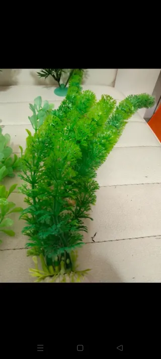 Lote 4 Plantas Acuario Pecera Plástico