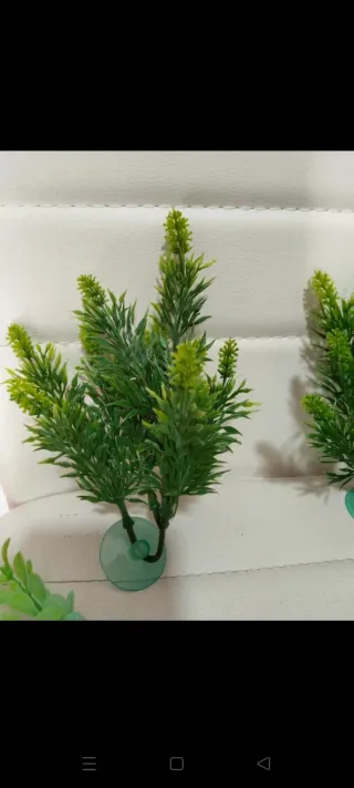 Lote 4 Plantas Acuario Pecera Plástico