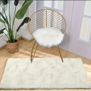 Alfombra blanca minimalista nórdica 40 x 120