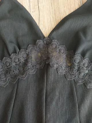 Mono negro Bershka con encaje