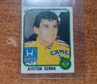 Cromo Ayrton Senna 1987 Panini Motor Adventure