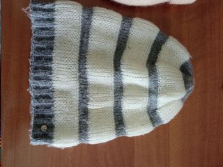 Berretti donna grigio e panna