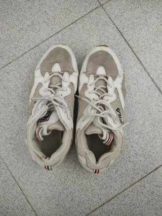 Zapatillas Fila Talla 41 Beige/Blanco