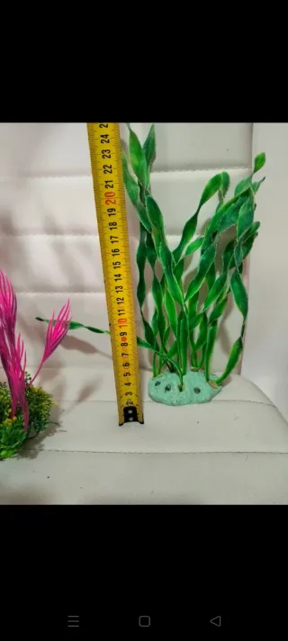 Lote 2 plantas artificiales acuario