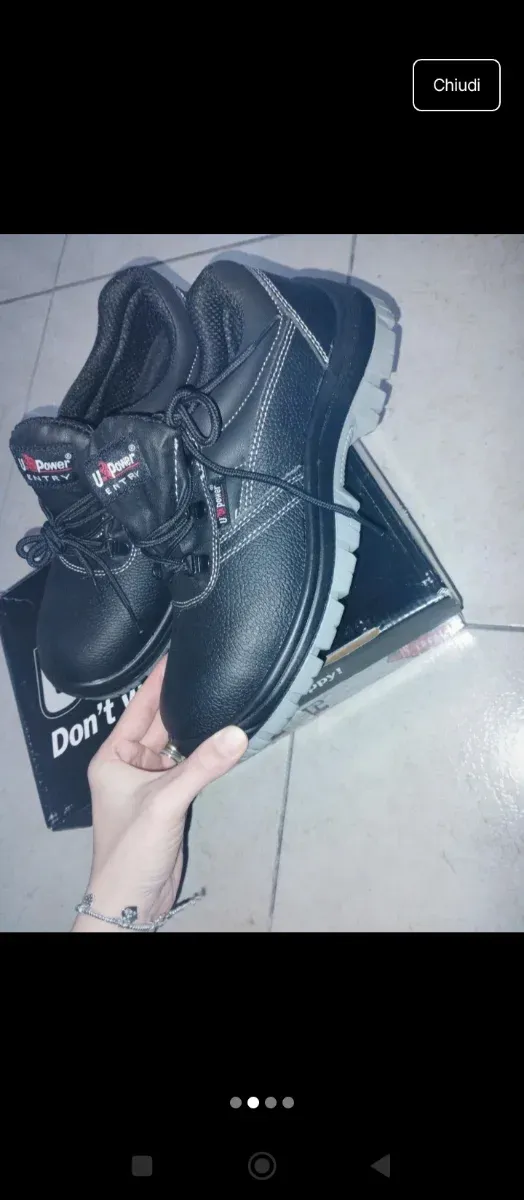 Scarpe antinfortunistiche U-POWER nere/grigie