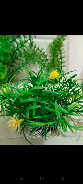 Lote 3 Plantas Artificiales Acuario