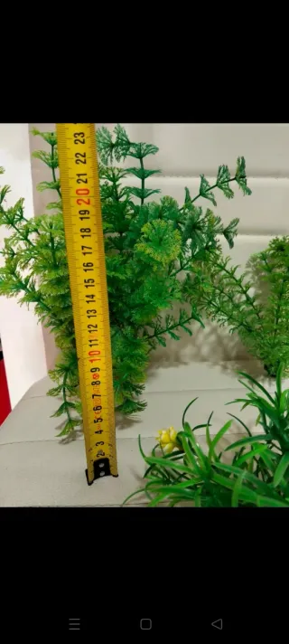 Lote 3 Plantas Artificiales Acuario