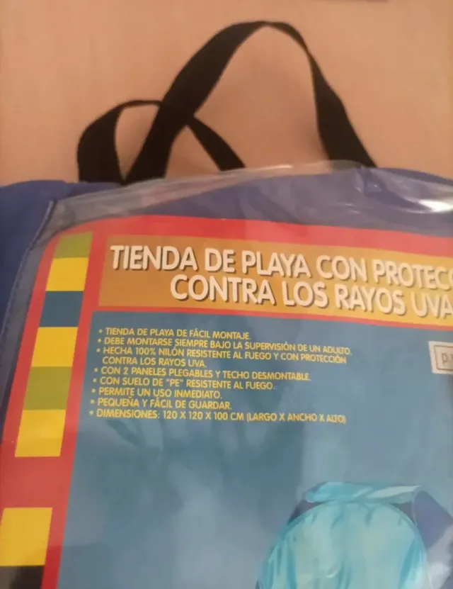 Tienda campaña playa niños protección UV