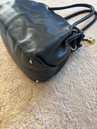 Borsa Furla Bucket Vera Pelle Nera