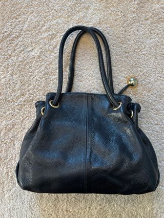 Borsa Furla Bucket Vera Pelle Nera