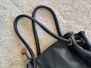 Borsa Furla Bucket Vera Pelle Nera