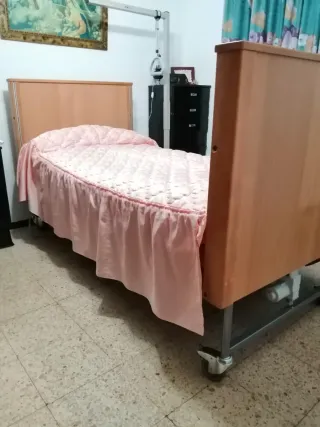 Cama Articulada elevable y electrica + silla rueda