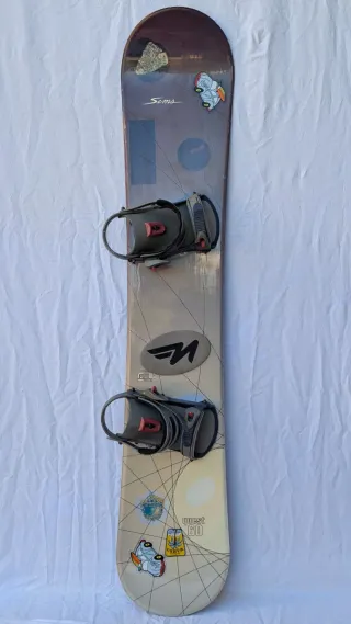 Tabla Snowboard 160 Wide con Fijaciones - Sims